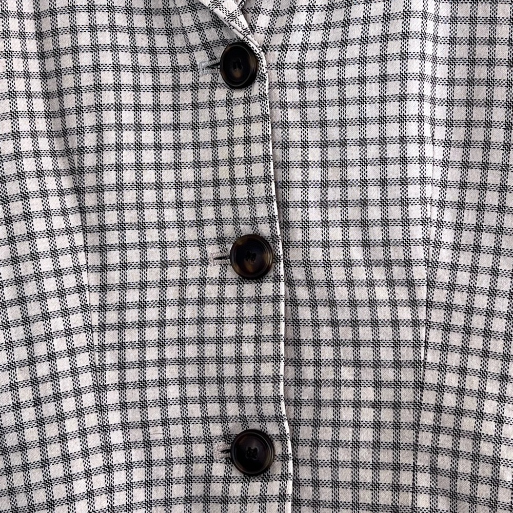 Loft | Vintage Ann Taylor plaid button front vest size 2P - Picture 3 of 9